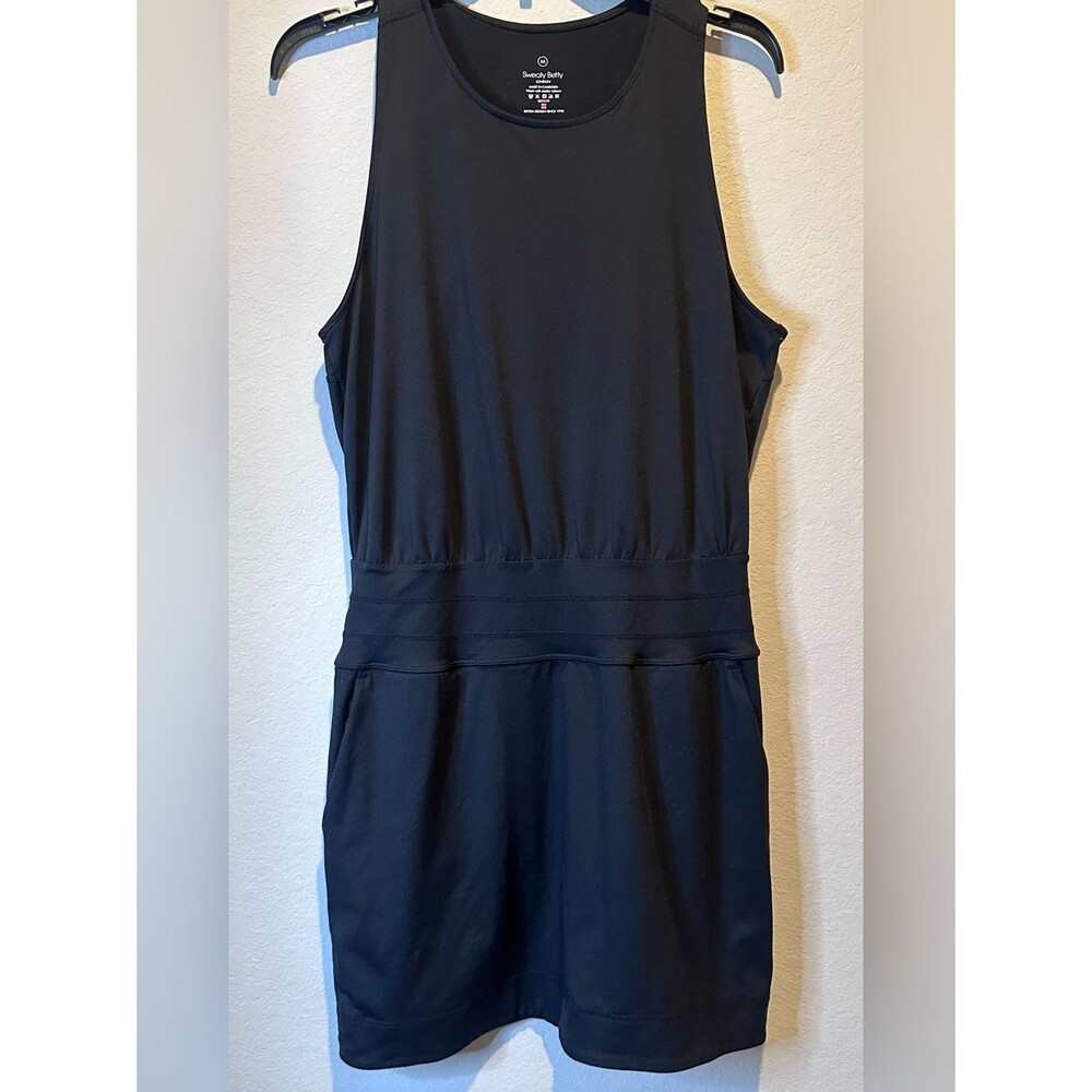 Sweaty Betty Black Women's Gaia Yoga Dress Workout Pickleball GYM Size Medium
